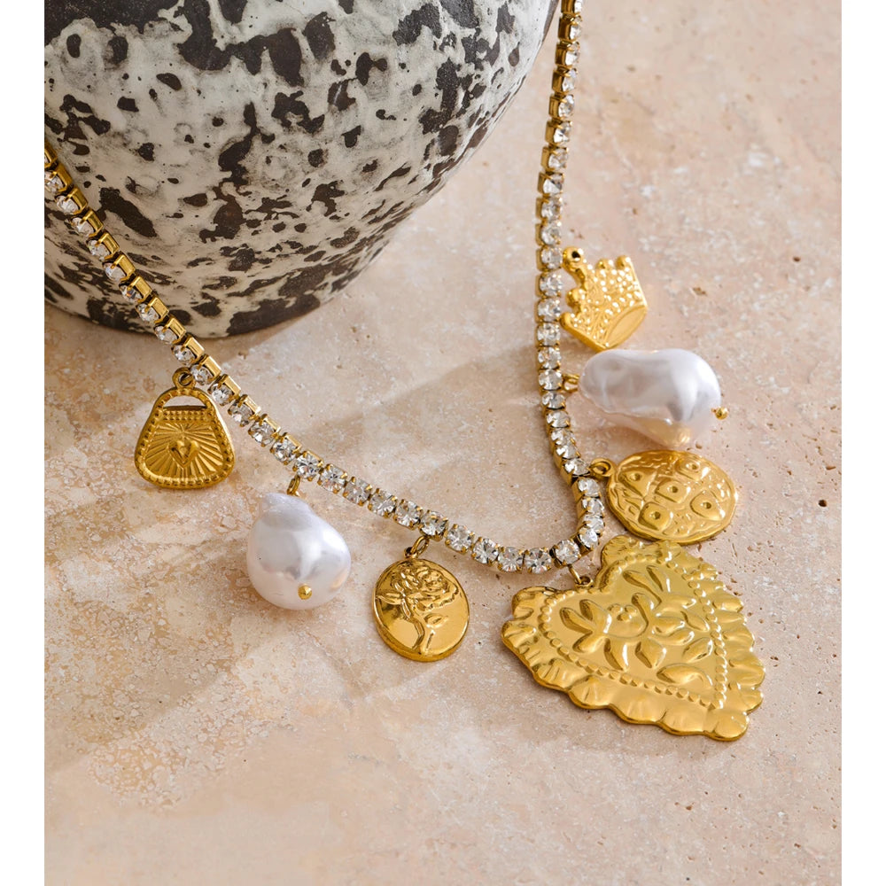 Cubic Zirconia Pendant Necklace
