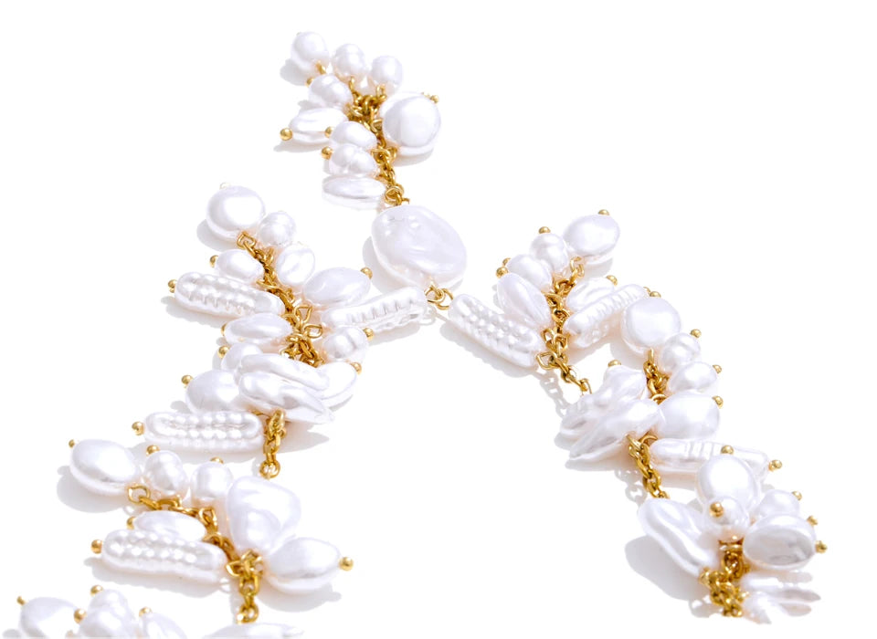 Pearls Beads Drop Necklace