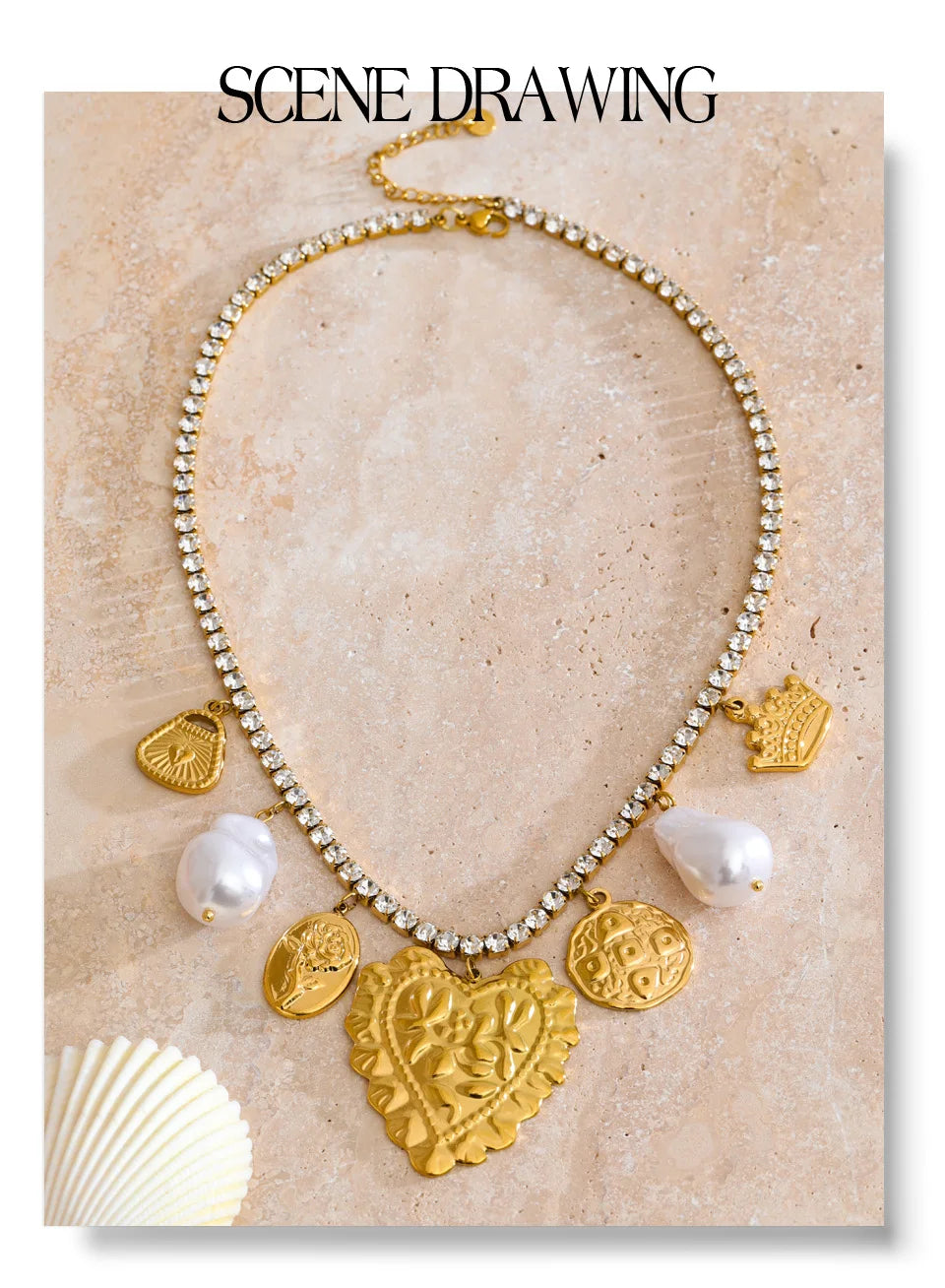 Cubic Zirconia Pendant Necklace