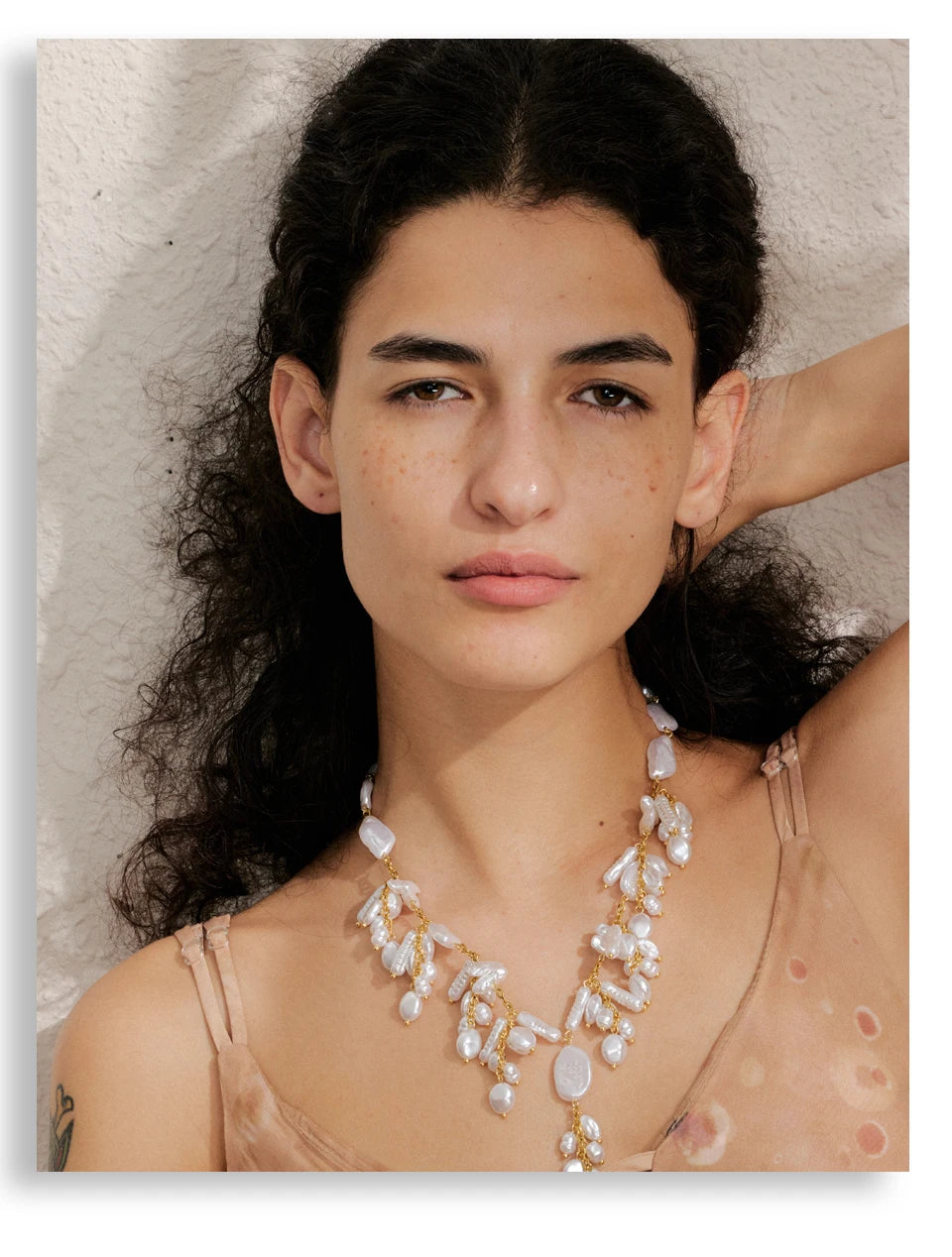 Pearls Beads Drop Necklace