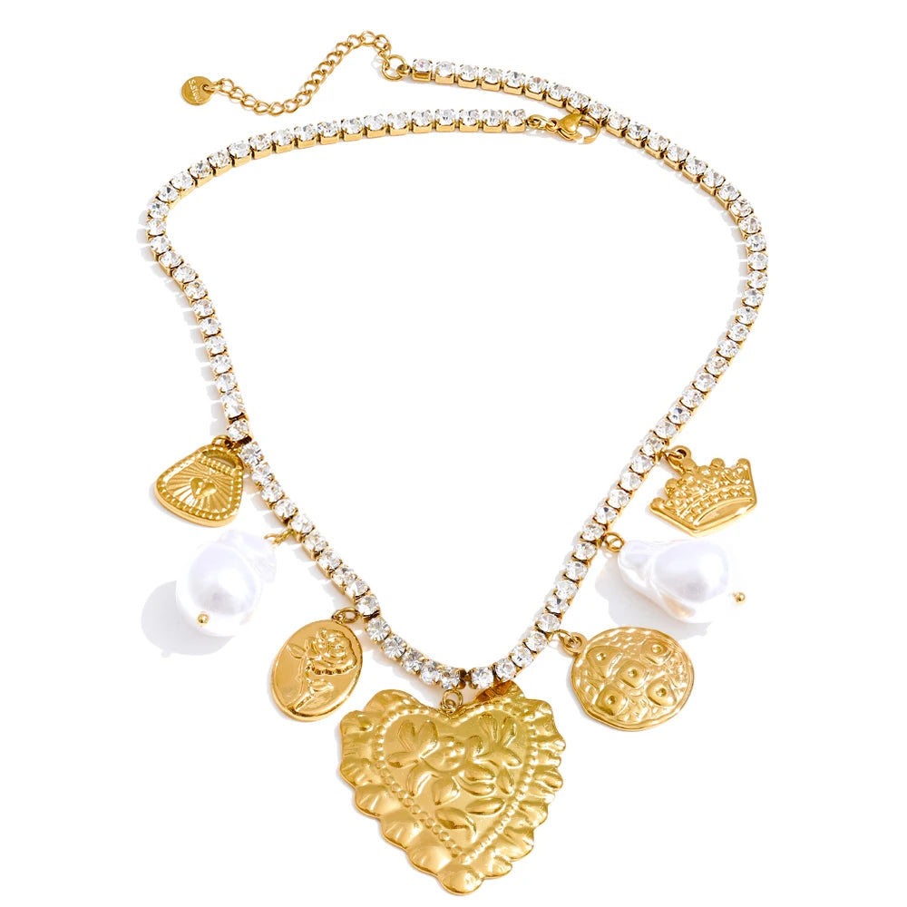 Cubic Zirconia Pendant Necklace