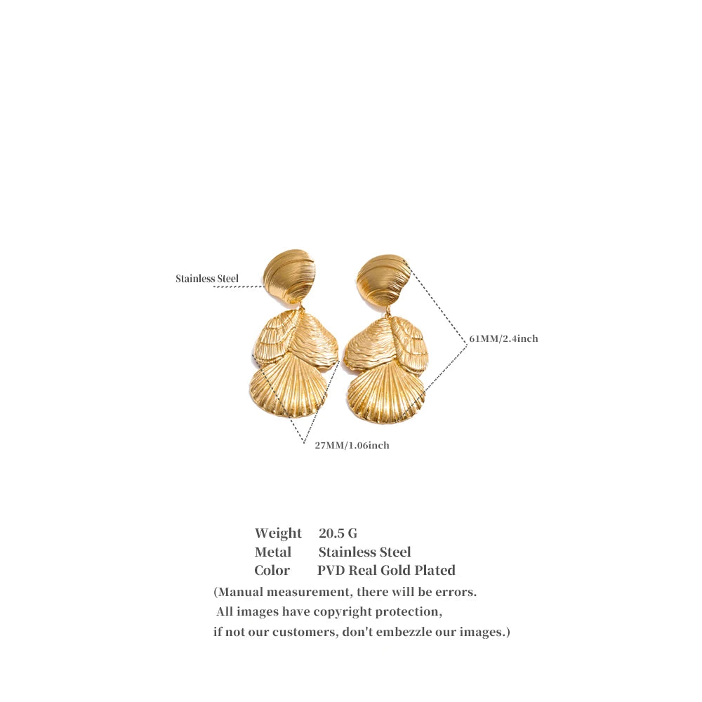 Shell Drop Dangle Earrings