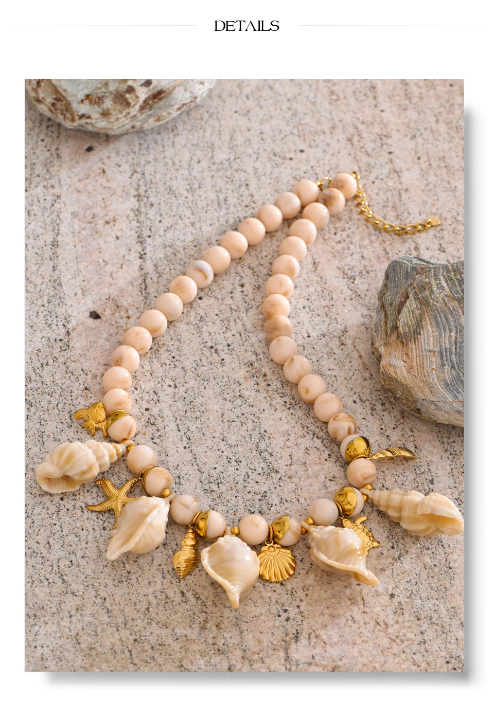 Conch Shell Drop Nec