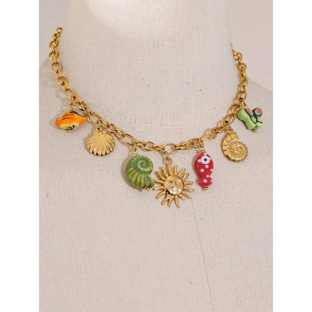 Butterfly Sun Necklace