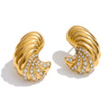 Gold stud earnings