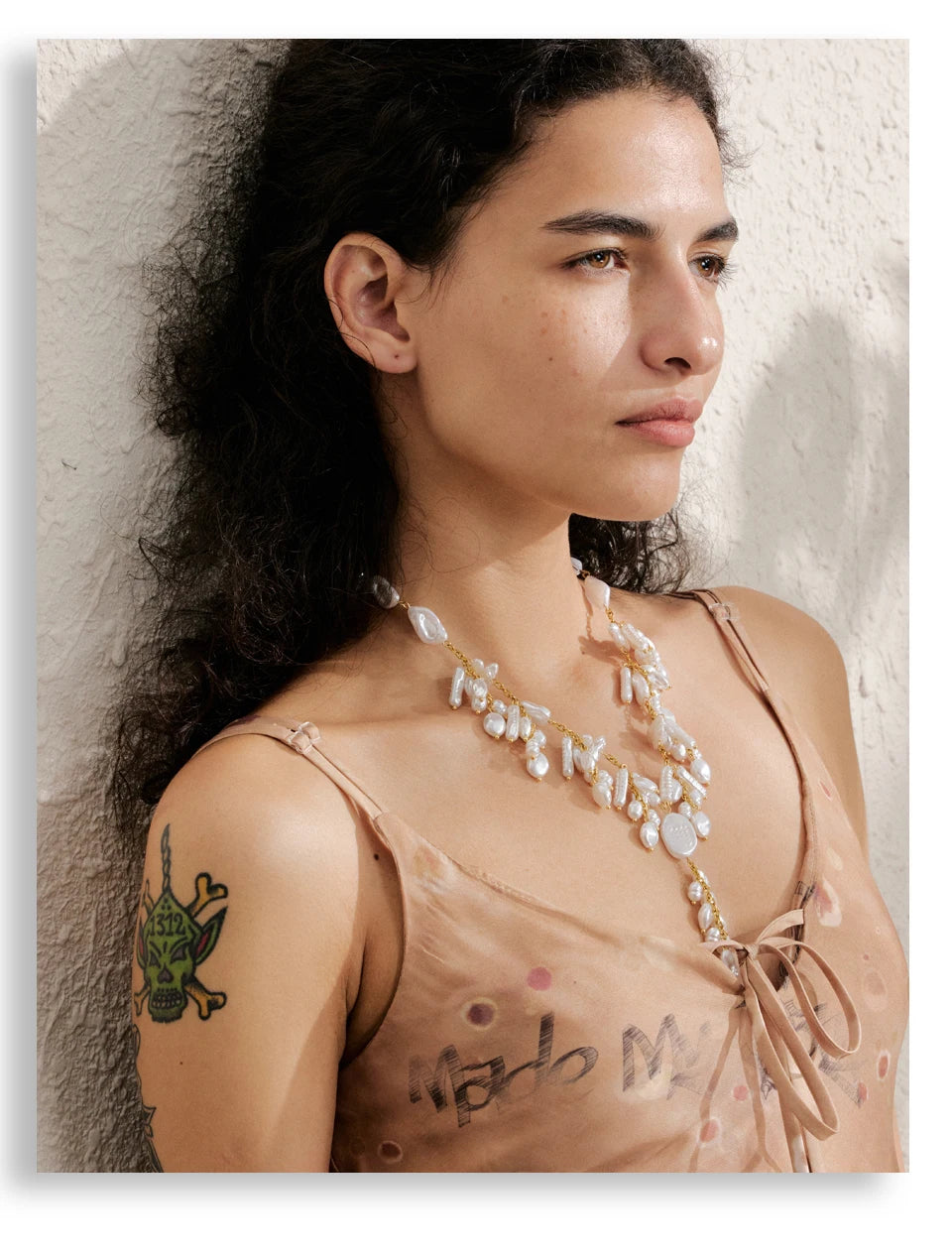 Pearls Beads Drop Necklace