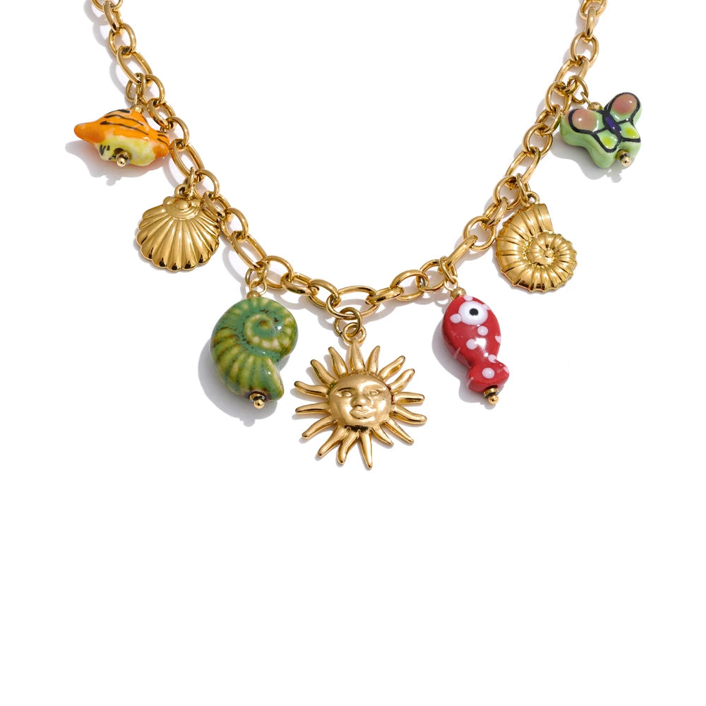 Butterfly Sun Necklace