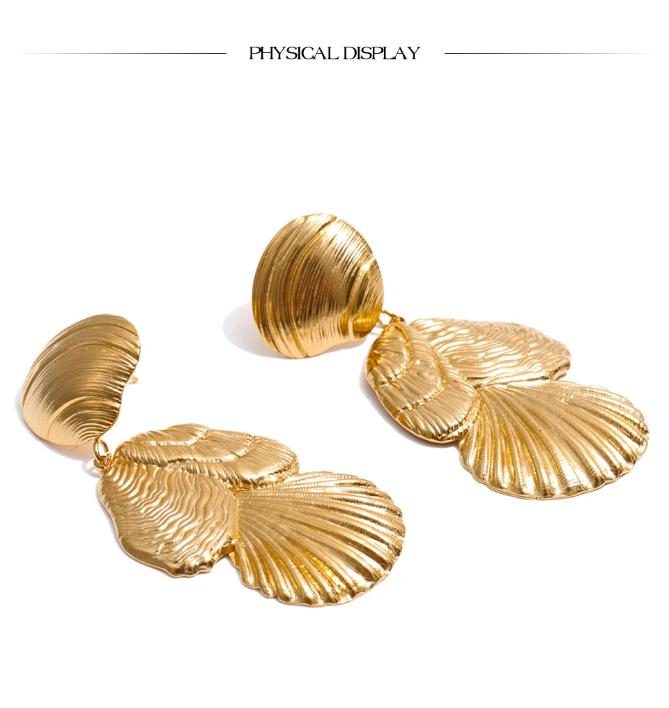 Shell Drop Dangle Earrings