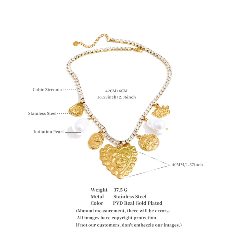 Cubic Zirconia Pendant Necklace