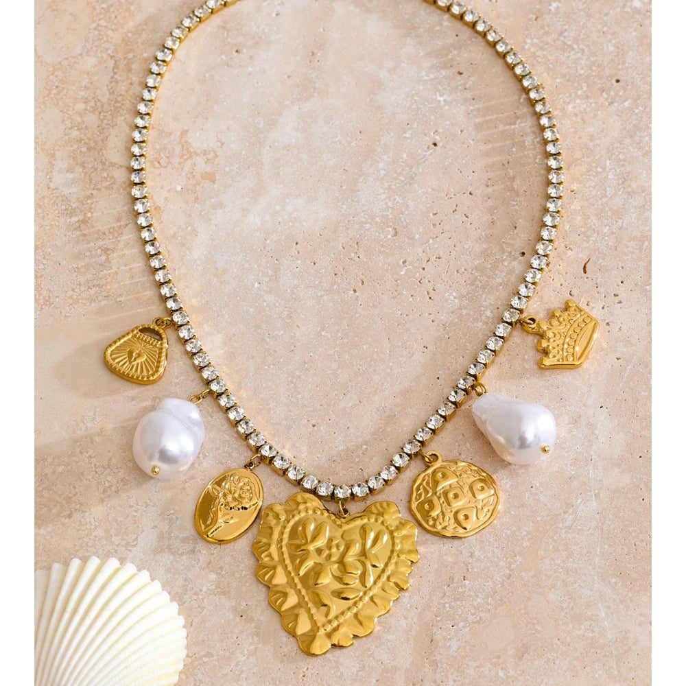 Cubic Zirconia Pendant Necklace