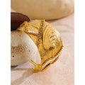 Wide Ocean Conch Shell Open Big Bracelet Bangle
